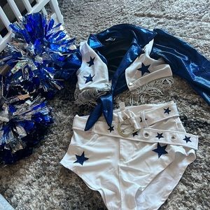 WORN ONCE Dallas cowboys cheerleader costume